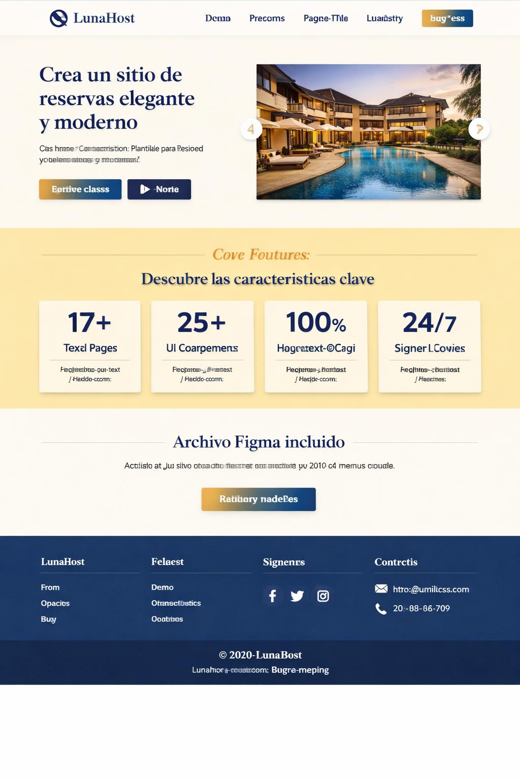 LunaHost — vista previa