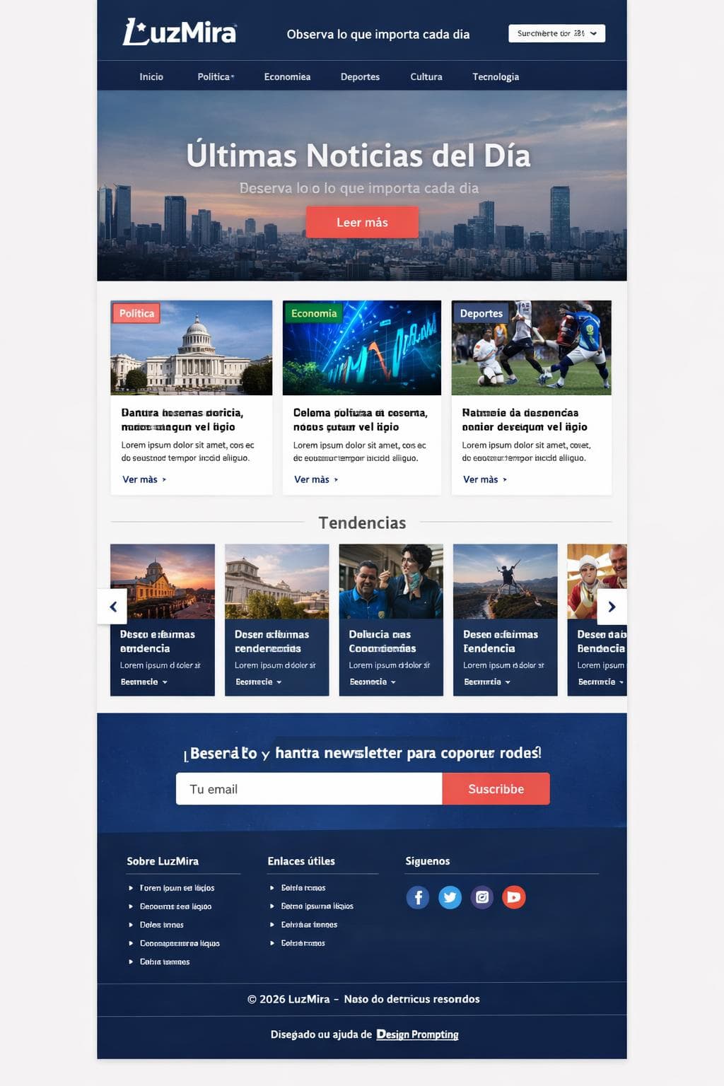 LuzMira &mdash; vista previa del theme