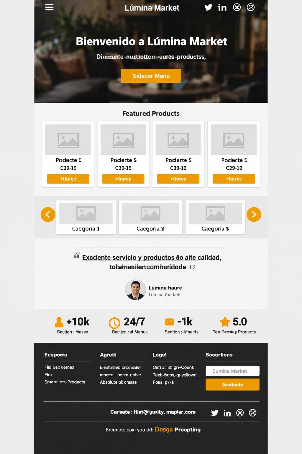 Market Cobalto — vista previa