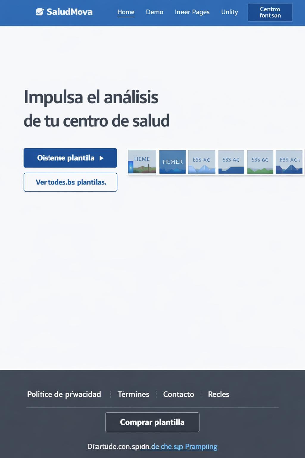 MediSalud Datos — vista previa del theme