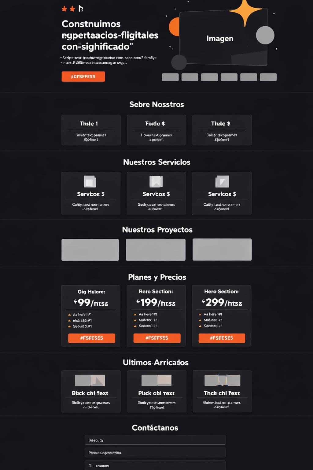 NebulaForge — vista previa del theme