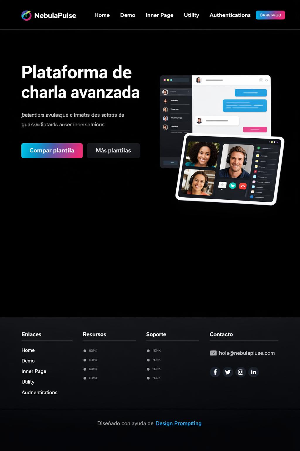 NebulaPulse — vista previa