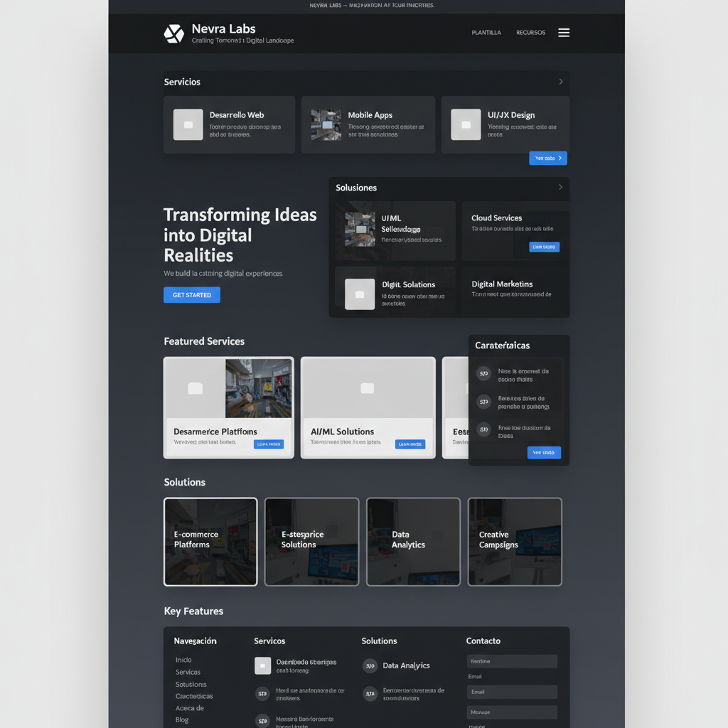 Nevra Labs — vista previa del theme