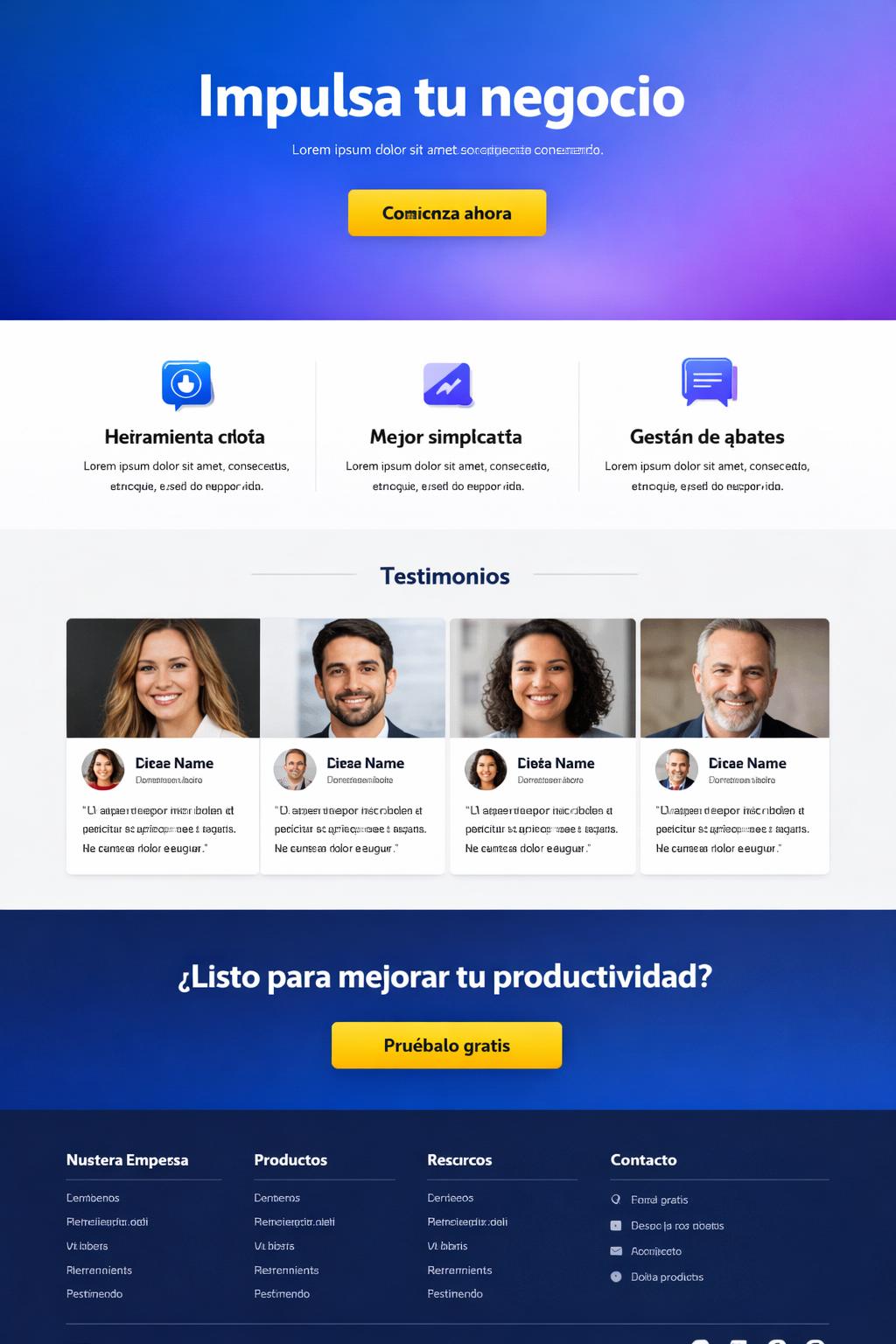 Nexora Cloud — vista previa del theme