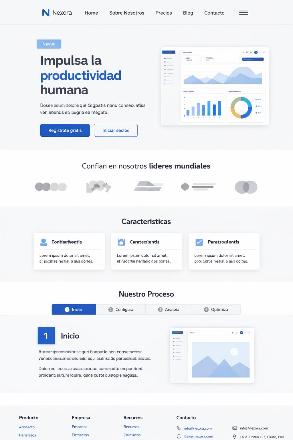 Nexora Labs — vista previa del theme