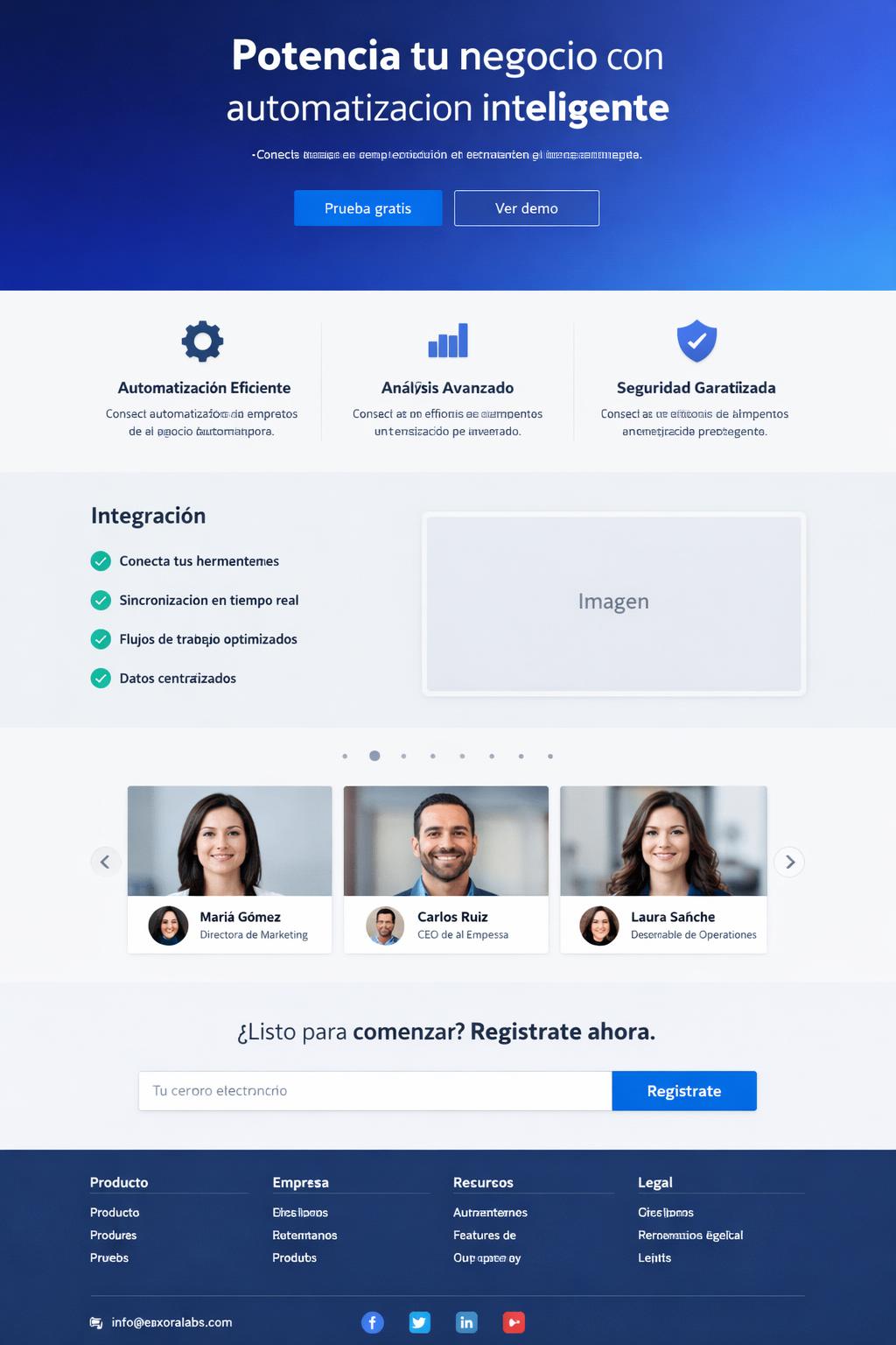 Nexora Labs — vista previa del theme