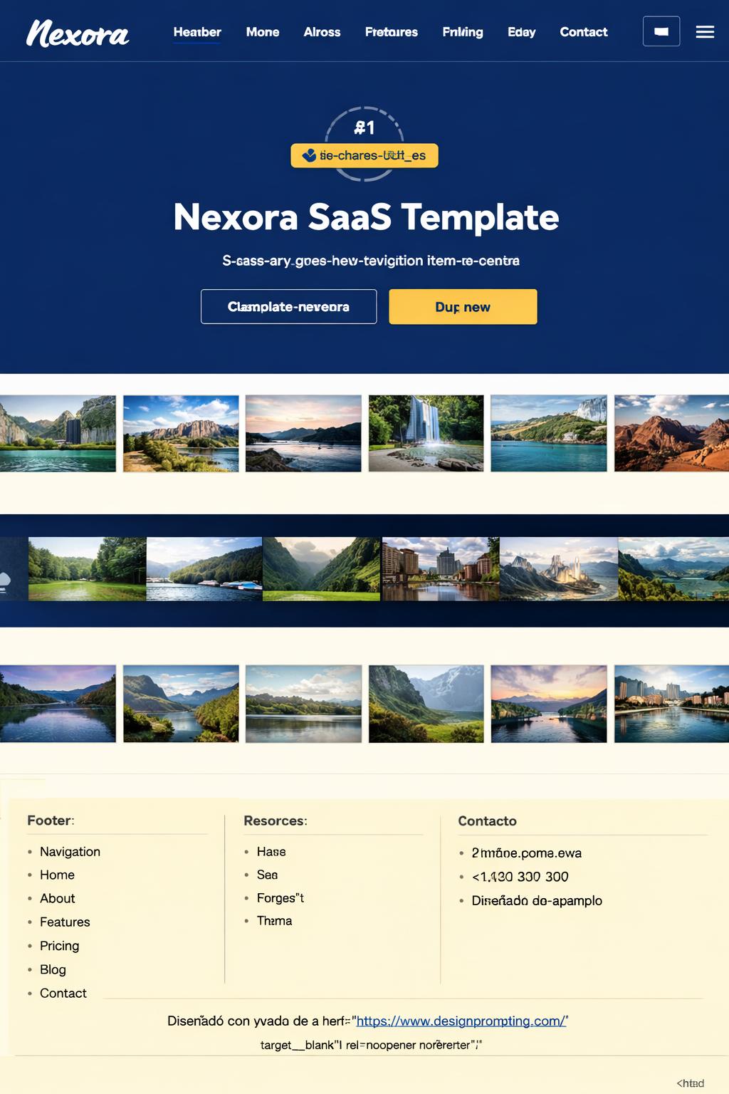 Nexora Studio — vista previa del theme