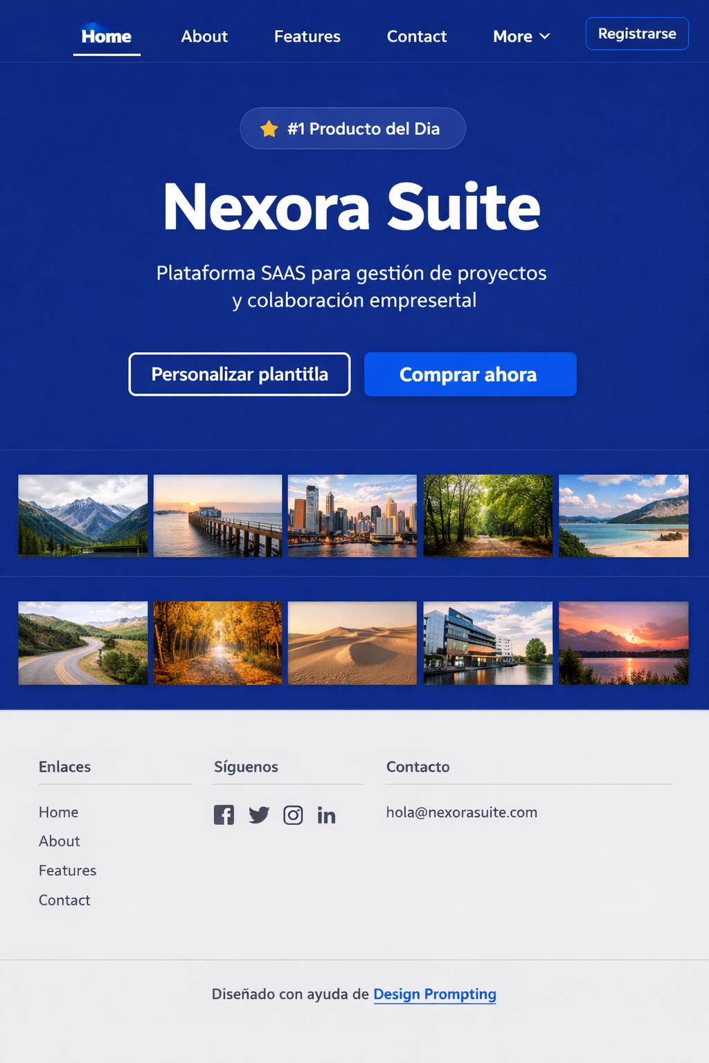 Nexora Suite — vista previa del theme