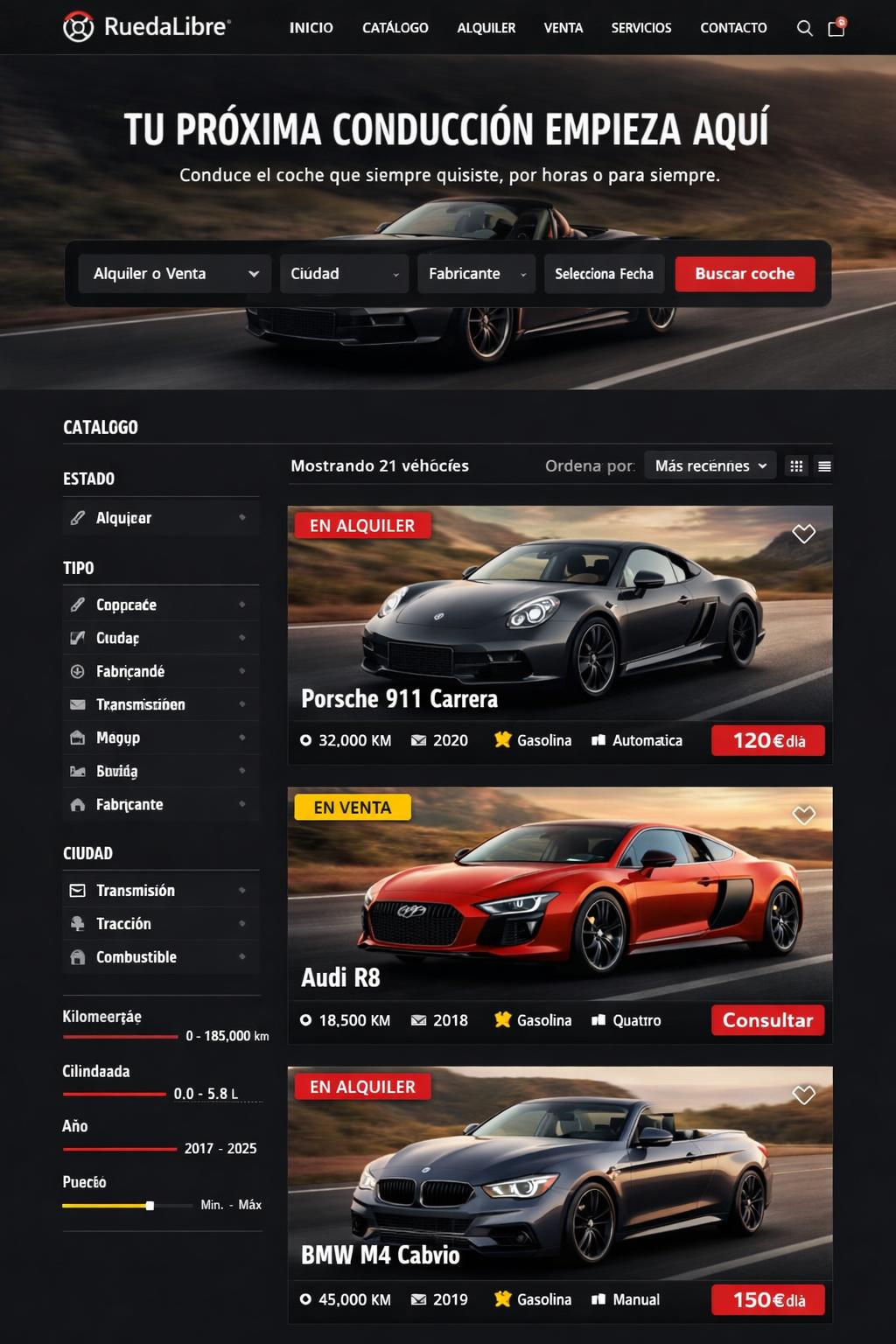 RuedaLibre Motors — vista previa del theme
