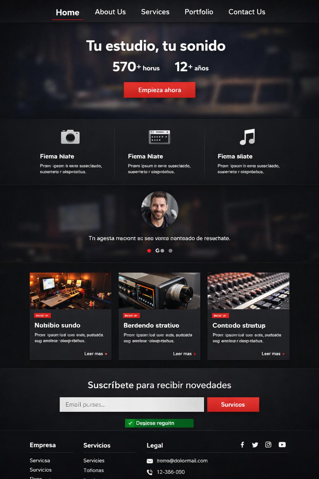 SonidoVivo — vista previa del theme