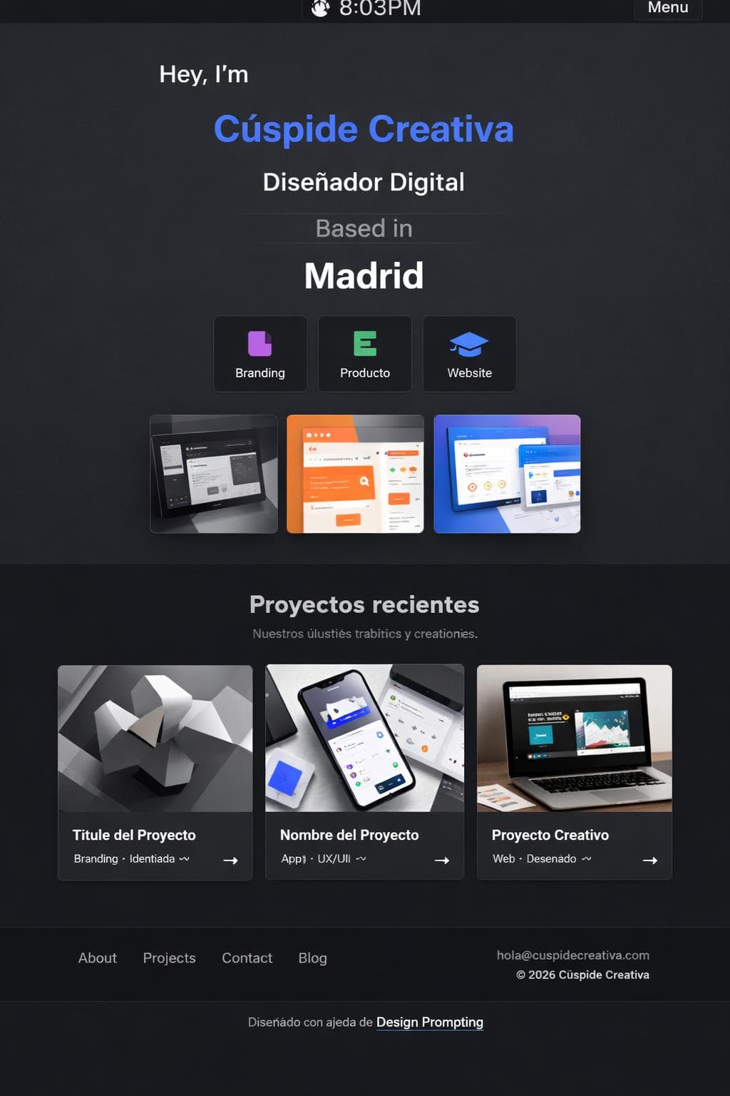 Tech Vega &mdash; vista previa del theme