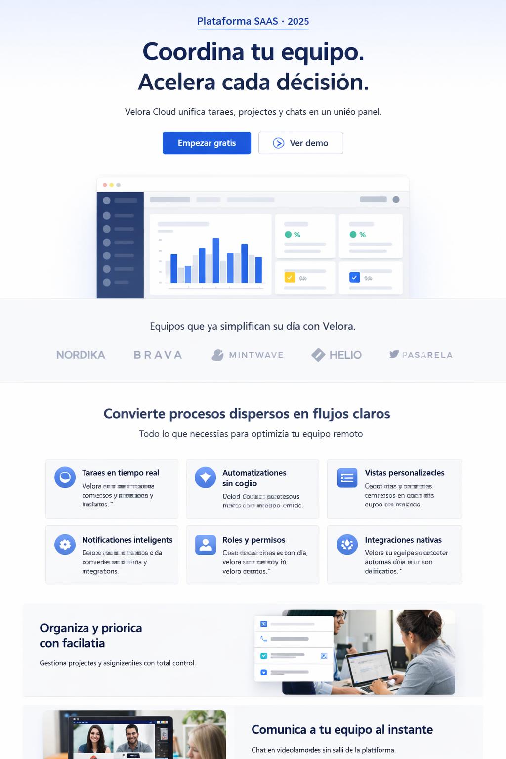 Velora Cloud — vista previa del theme