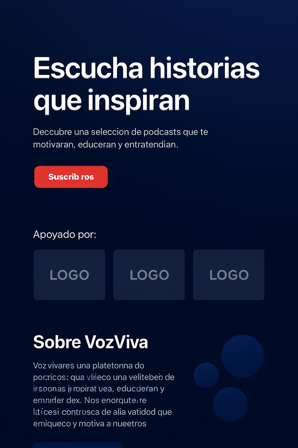 VozViva — vista previa